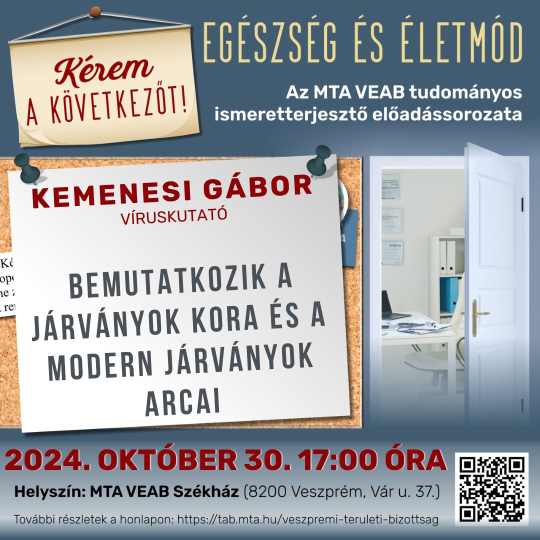 Kérem a következőt! - Kemenesi Gábor víruskutató előadása